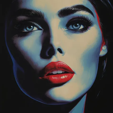 impactful paint of a woman <lora:Bold_Pop:0.8>, highly detailed, 8k, sharp, professional, clear, high contrast, high saturated, , vivid deep blacks, crystal clear