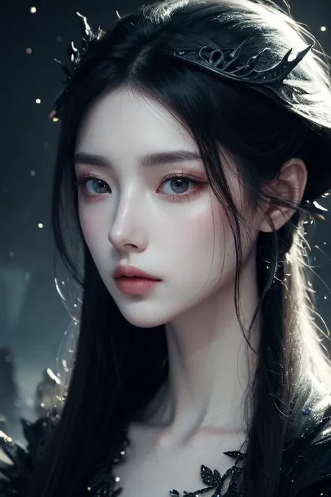 (otherworldly), highly insanely detailed, masterpiece, top quality, best quality, highres, 4k, 8k, RAW photo, (very aesthetic, beautiful and aesthetic), 1girl, solo, <lora:yufeng1939-skin-face-tweak:0>, close-up, face close up, (fantasy world)âââ