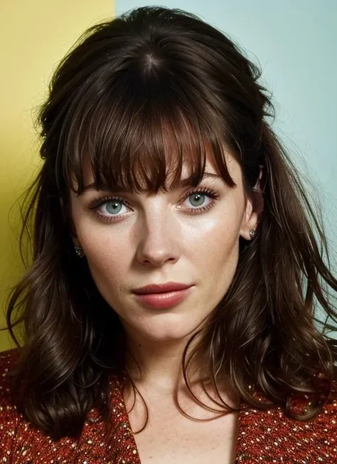 close up portrait of sks woman , by Flora Borsi, style by Flora Borsi, bold, bright colours, ((Flora Borsi)), by Gregory Crewdson, <lora:lora-small-anna-friel-v1:1>