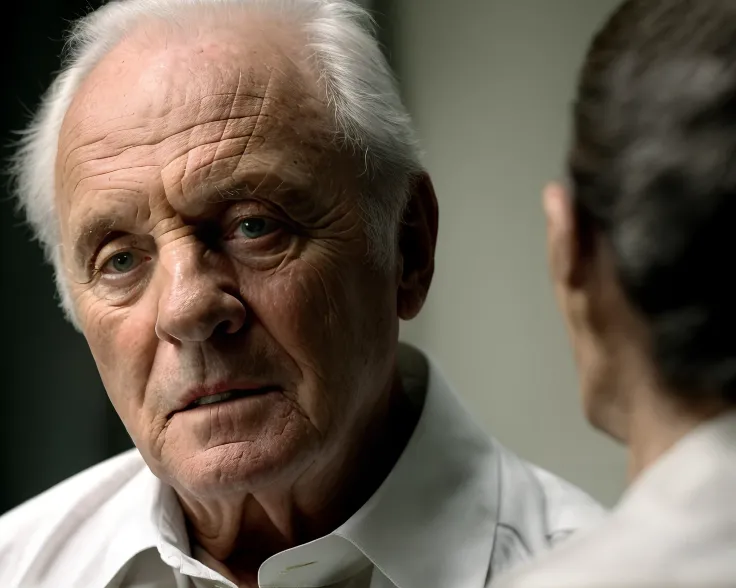 from westworld <lora:westworld_offset:1>, realistic, a portrait photo of a old man, white shirt, indoors