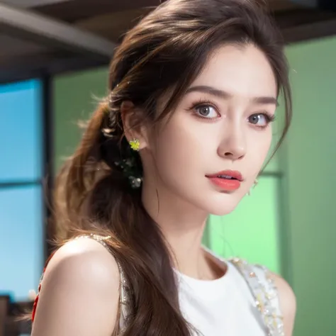 photorealistic,realistic, solo, photorealistic, best quality, ultra high res, standing, fashionable and trendy atmosphere, office,body bodysuit, beautiful, masterpiece, best quality, extremely detailed face, perfect lighting,1girl, best quality, ultra high res, photorealistic, ultra detailed, masterpiece, best quality, <lora:angelababy_1:1>