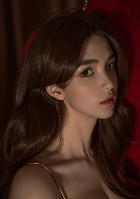 1girl, solo, closeup, upper body, looking at viewer, corset, light long hair,  elegant, Cinema, HDR, <lora:Kiere-01:1>