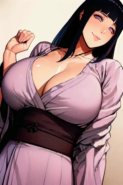1 milf, 2 man, purple and slightly black hair, wearing a black bra, cynical look, angry face, white background, erotic, full body, sex scene, butt, clothes off, doggy style sex