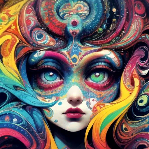 p4a psychedelic 1girl<lora:p4a_v1_b-lora-e20:1>