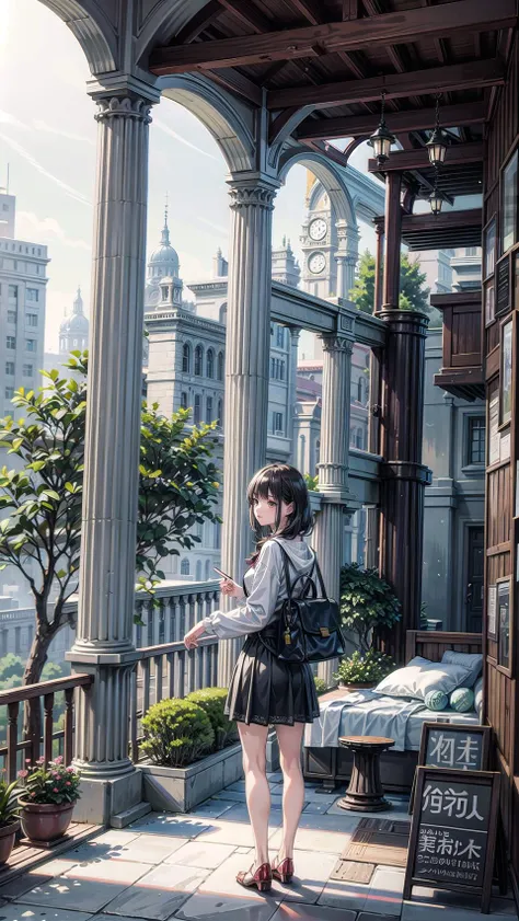 masterpiece, best quality,1girl, (full body:1.2), solo,scenery background, scenery,far shot,clear face, <lora:add_detail:1>