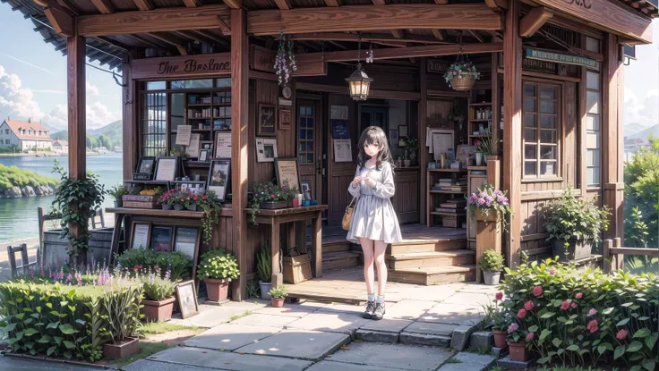 masterpiece, best quality,1girl, (full body:1.2), solo,scenery background, scenery,far shot,clear face, <lora:add_detail:1>