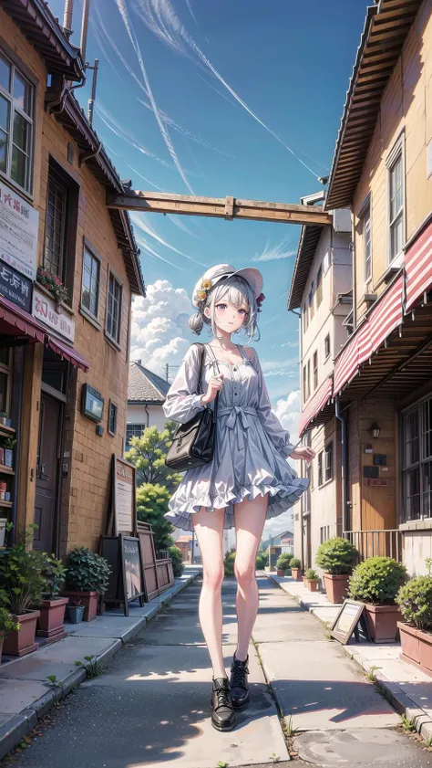 masterpiece, best quality,1girl, (full body:1.2), solo,scenery background, scenery,far shot,clear face, <lora:add_detail:1>