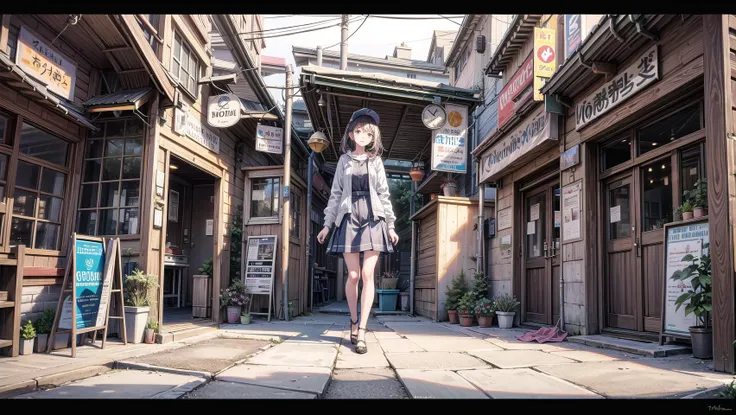masterpiece, best quality,1girl, (full body:1.2), solo,scenery background, scenery,far shot,clear face, <lora:add_detail:1>
