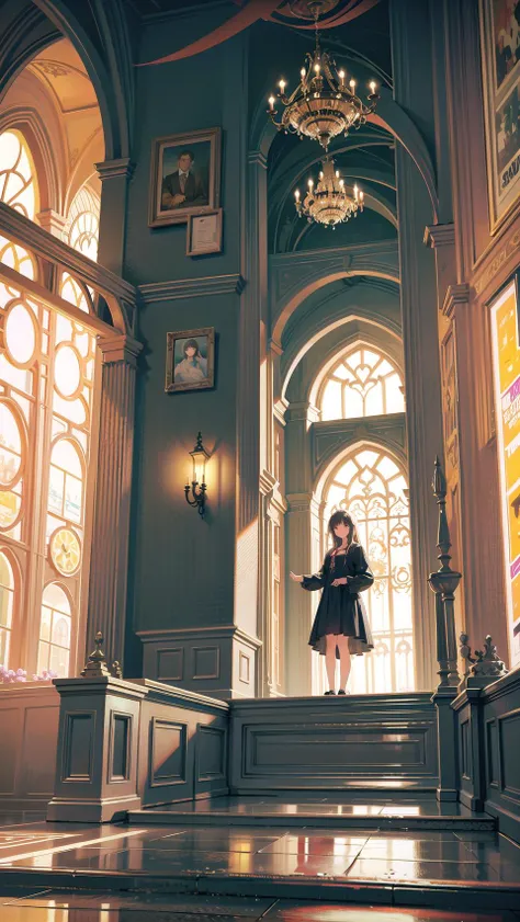 masterpiece, best quality,1girl,full body,scenery background, scenery,indoors,