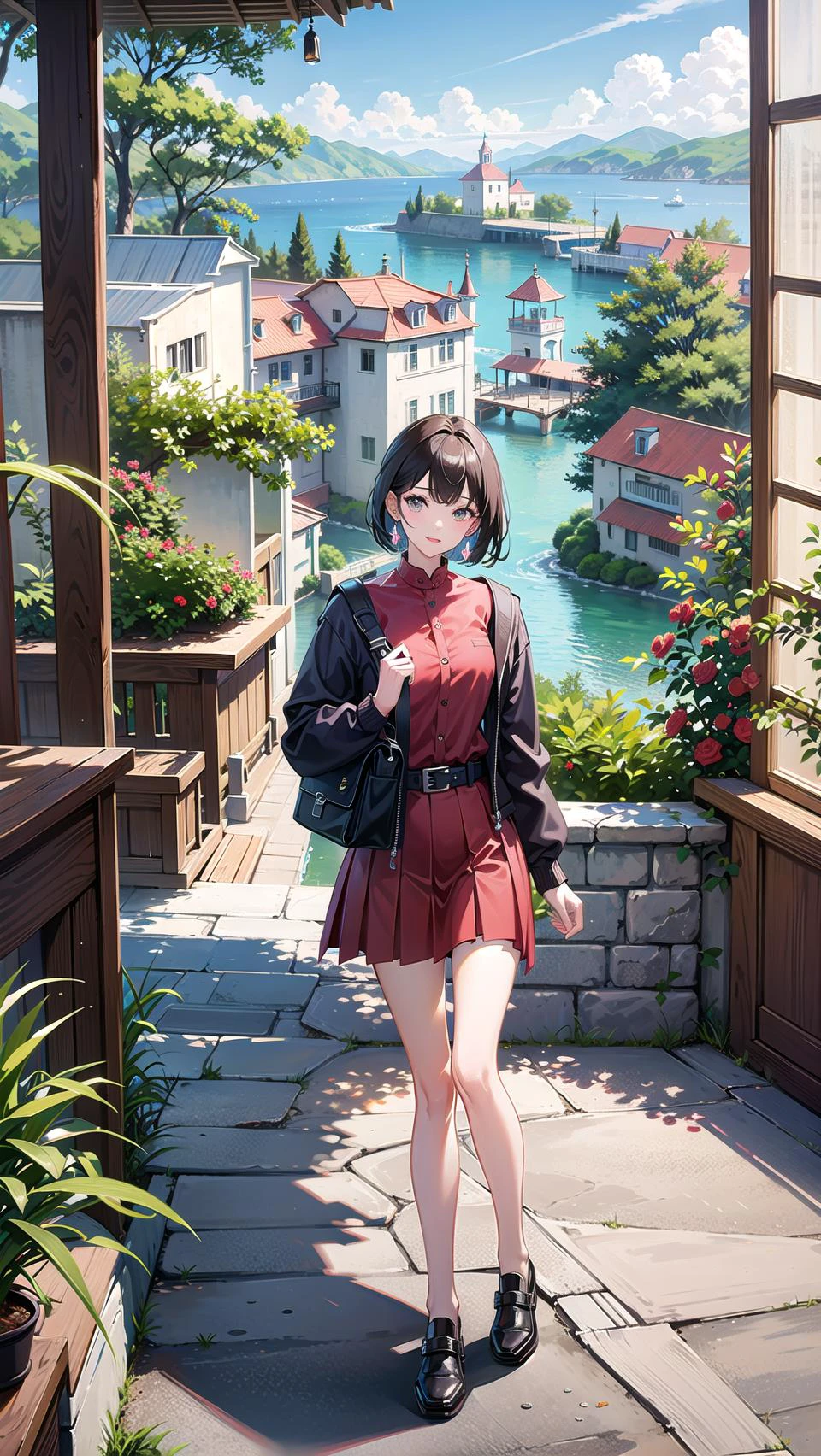 masterpiece, best quality,1girl,full body,scenery background, scenery,indoors,