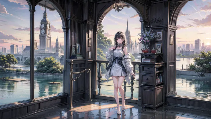 masterpiece, best quality,1girl, (full body:1.2), solo,scenery background, scenery,far shot,clear face, <lora:add_detail:1>