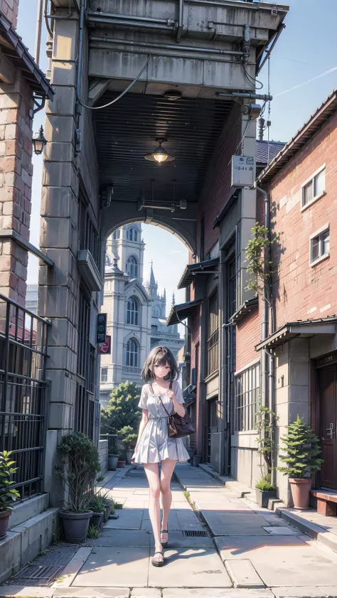 masterpiece, best quality,1girl, (full body:1.2), solo,scenery background, scenery,far shot,clear face, <lora:add_detail:1>