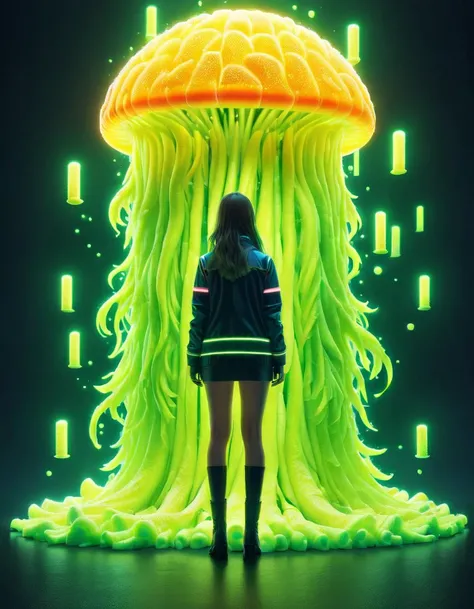 by Lisa Keene and Alena Aenami, casting a ral-highvis spell <lora:ral-highvis-sdxl:1>