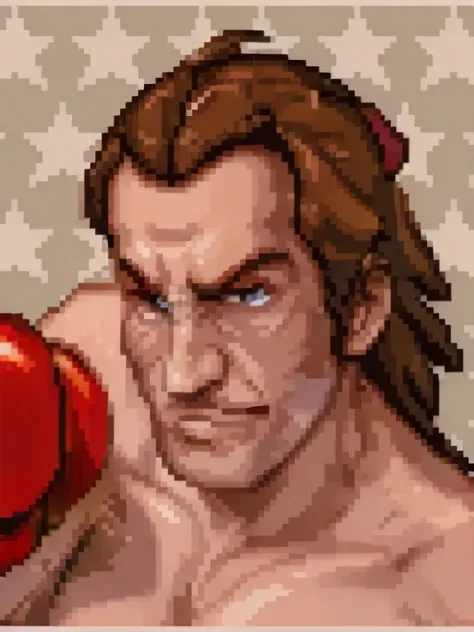 <lora:Super Punch Out Portraits (SNES):0.7> super_punch_out_portrait, white border, star_patterned_background, boxing glove, red boxing gloves, (red:1.1) background, lizard|man, <lora:Gods & Monsters V2:0.65> human head with animal body, hybrid, human_face, animal body