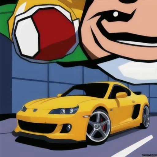 sports car, <lora:getaicartoon:0.7>,masterpiece, getaicartoon,