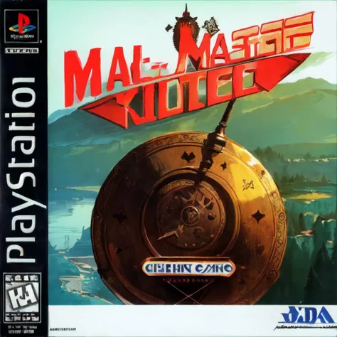 masterpiece,best quality, box art, Magician, logo, English text, 1980s /(style/), <lora:PS1BoxArtV1.2:1.0>