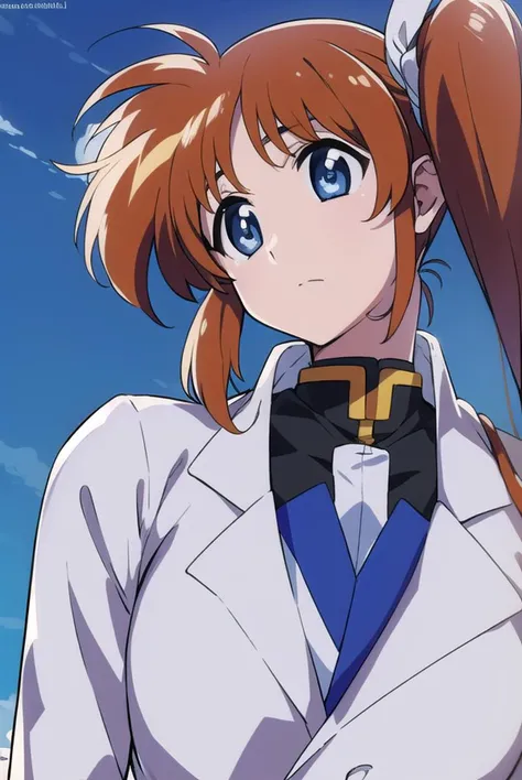 nanohatakamachi, <lyco:nanohatakamachiv2-lyco-nochekaiser:1>,
nanoha takamachi, (takamachi nanoha:1.5), long hair, blue eyes, brown hair, hair ribbon, (side ponytail:1.5), white ribbon,
BREAK magical girl, jacket, collar, puffy sleeves, long sleeves, white jacket,
BREAK looking at viewer, full body, upper body,
BREAK outdoors, city, sky,
BREAK <lyco:GoodHands-beta2:1>, (masterpiece:1.2), best quality, high resolution, unity 8k wallpaper, (illustration:0.8), (beautiful detailed eyes:1.6), extremely detailed face, perfect lighting, extremely detailed CG, (perfect hands, perfect anatomy),