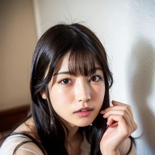 <lora:KaedeKarenSFW:0.7>, karen, 1girl, solo, mole, realistic, lips, looking at viewer, parted lips