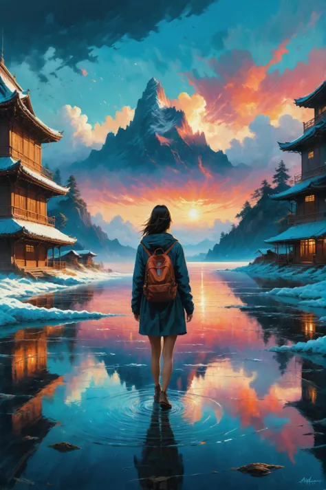 cinematic oil painting <lora:oil_painting_envy_anime:0.60> by ((( Alena Aenami ) and  Mark Lovett ) and  Awataguchi Takamitsu ) and  Susan Seddon Boulet ,   surreal art  , dof,  <lora:more_art:0.30> <lora:midjourney:-0.15> <lora:RMSDXL_Enhance:0.50> <lora:RMSDXL_Creative:0.50> <lora:RMSDXL_Photo:0.50> <lora:RMSDXL_Darkness_Cinema:0.50> <lora:clothing_slider:2.00> <lora:great_lighting:1.50> <lora:aesthetic:1.50> <lora:photorealistic_portrait:1.50> <lora:extremely_detailed:1.50> <lora:dpo:0.25>