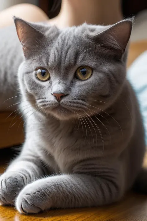 masterpiece, best quality, 1girl, <lora:kwFemaleBeta32_v13:0.15>, Chartreux, <lora:Chartreux_v3:0.4>, girl and cat, close up