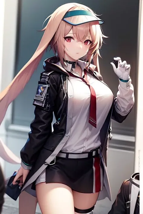 masterpiece, best quality, large breasts, <lora:ArknightsAnsel_anselV10:0.8>, ansel \(arknights\),