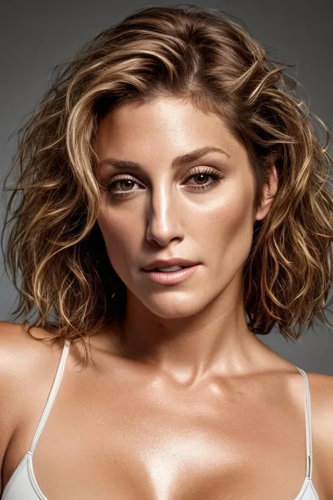 (CR-JenniferEsposito-ParanoidAmerican:0.9), full color portrait of woman, (oiled shiny skin:1.0), (undercut hair:1.1), nude, (face close up:1.0),
masterpiece, best quality, sharp focus, highres 8k uhd, ultra-detailed, rim light, deep grey background,