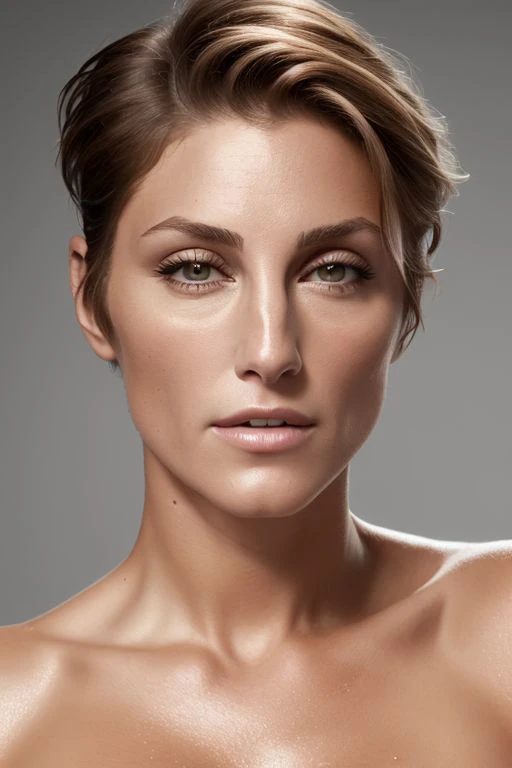 (CR-JenniferEsposito-ParanoidAmerican:0.9), full color portrait of woman, (oiled shiny skin:1.0), (slick undercut hair:1.1), nude, (face close up:1.0),
masterpiece, best quality, sharp focus, highres 8k uhd, ultra-detailed, rim light, deep grey background,