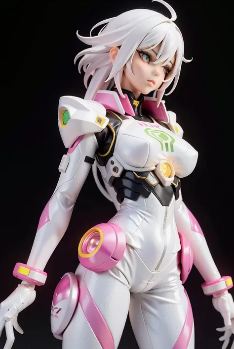 pretty, women, sexy face, yellow eye, white hair,
slim body, sexy pose, <lora:Niji:0.6>, pink bodysuit, mecha, neon light, LED
night city in background, view from above,
high quality, realistic, beautiful light, full detail,