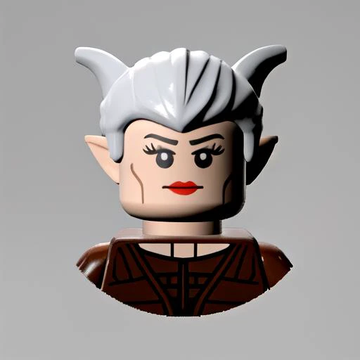 legoavatar, pointy ears,
straight-on, upper body, looking at viewer, solo,
colorful,
<lora:legoavatar:0.85>, lego, 3d,