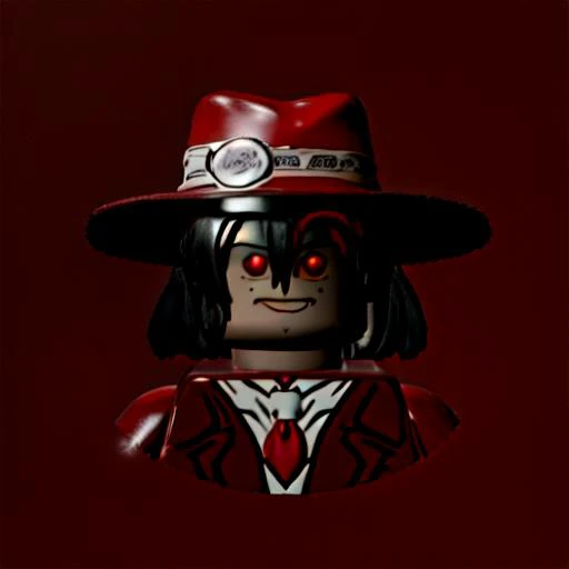 legoavatar,
alucard, red hat, dark background,
<lora:character_ alucard serasvictoria integrahellsing:1>
upper body, solo,
<lora:legoavatar:1>, lego, 3d, <lora:dark_ epiNoiseoffset_v2:1>