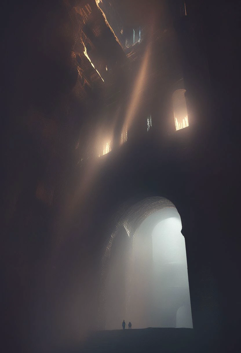 dark very high jail made of stone in the middle of the sea, very high in the sky with many floors, dark fantasy inspiration creepy dark sea storm with thunder, zdislaw beksinski, very high straight stone building with many floors in a fantasy medieval style, masterpiece, best quality, hyper detailed, ultra detailed, ultra high definition, 8k, unreal engine 5, super sharp focus, intricate masterpiece art, golden ratio, popular on artstation