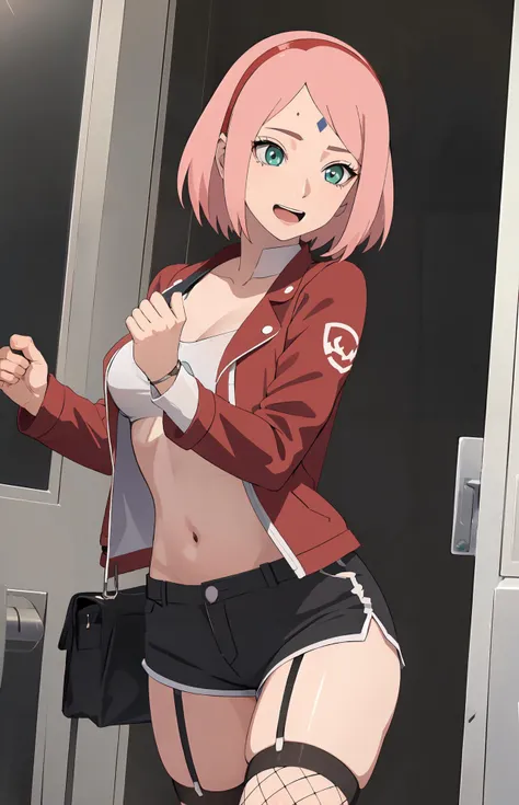 sakura naked, naruto , full color