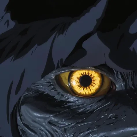cinematic film still of <lora:Demon:1>
Demon a close up of a demonic creature's eye with a black background,yellow eyes,no humans,animal,black background,reflection,fish,whale,eye focus , male devil, creature, evil, demonic, villain, glowing eyes, muscular, golden yellow eyes, bat-like wings, dragon wings, dark, curved fang, eroge,anime,manga,nsfw,cartoon,Adult animation,explicit,Original video animation, Baiburu Burakku style, Bible Black style, shallow depth of field, vignette, highly detailed, high budget, bokeh, cinemascope, moody, epic, gorgeous, film grain, grainy