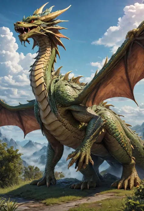 masterpiece, best_quality, ultra-detailed, very detailed, nsfw, shallow depth of field, (skin texture), (realistic texture skin),
breathtaking, hyperrealistic, hyperdetailed, maximum fidelity, ultra high detail, ultra HD, Panavision Millennium DXL2 8k professional RAW photography gigantic eastern dragon, long serpent body, clouds, fog, <lora:LoromXL_Druidic_Naturalism_v1:0.3>, luminous reflections, rtx on, subsurface scattering, dynamic hdr tone mapping, volumetric lighting, screenspace reflection, Physically-Based Rendering, Unity Wt environmental water
covered in fire, luminous reflections, rtx on, subsurface scattering, dynamic hdr tone mapping, volumetric lighting, screenspace reflection, Physically-Based Rendering, environmental stone