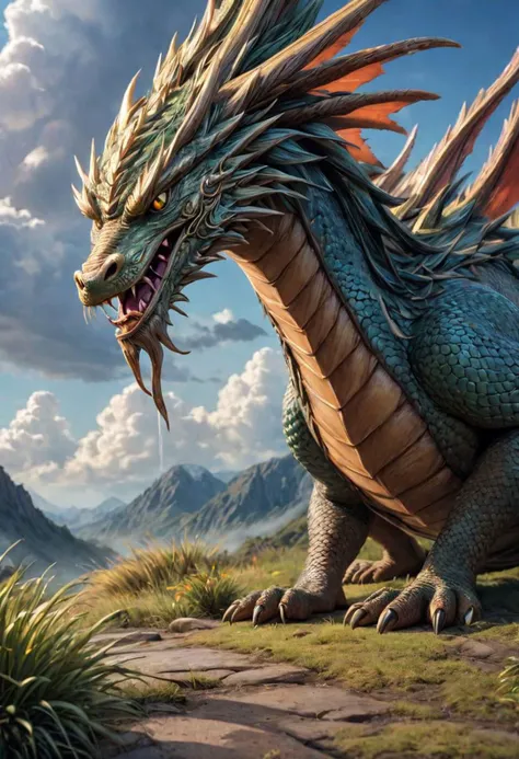 masterpiece, best_quality, ultra-detailed, very detailed, nsfw, shallow depth of field, (skin texture), (realistic texture skin),
breathtaking, hyperrealistic, hyperdetailed, maximum fidelity, ultra high detail, ultra HD, Panavision Millennium DXL2 8k professional RAW photography gigantic eastern dragon, long serpent body, clouds, fog, <lora:LoromXL_Druidic_Naturalism_v1:0.3>, luminous reflections, rtx on, subsurface scattering, dynamic hdr tone mapping, volumetric lighting, screenspace reflection, Physically-Based Rendering, Unity Wt environmental water
covered in fire, luminous reflections, rtx on, subsurface scattering, dynamic hdr tone mapping, volumetric lighting, screenspace reflection, Physically-Based Rendering, environmental stone