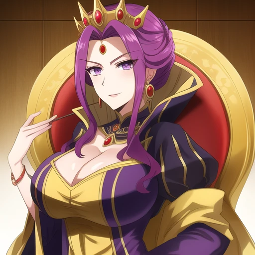 <lora:Mirellia_Q_Melromarc:0.45>, Mirellia_Q_Melromarc, big_breasts, purple_hair, purple_eyes, jewelry, earrings