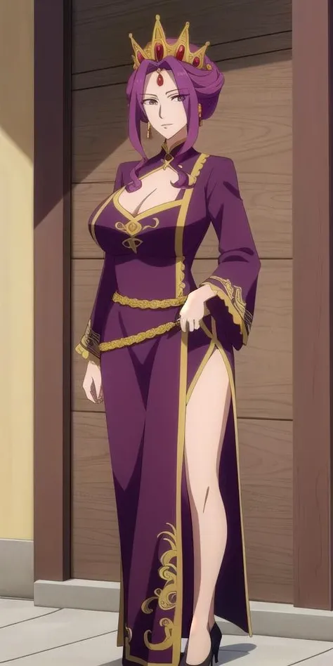 masterpiece, ((ultra detailed background, delicate pattern, intricate detail)), (highly detailed, fine details), best quality, beautiful lighting, ((medium breasts, slim girl)), MereoleonaVermillion, 1girl, solo, orange hair, smile, blue eyes, cape, open mouth, makeup, grin, fire, (cowboy shot), complex detailed background, inside, castle room environment, medieval castle, gray walls, window, bookshelf,, huge breast, flipflops, full body, feets, walking