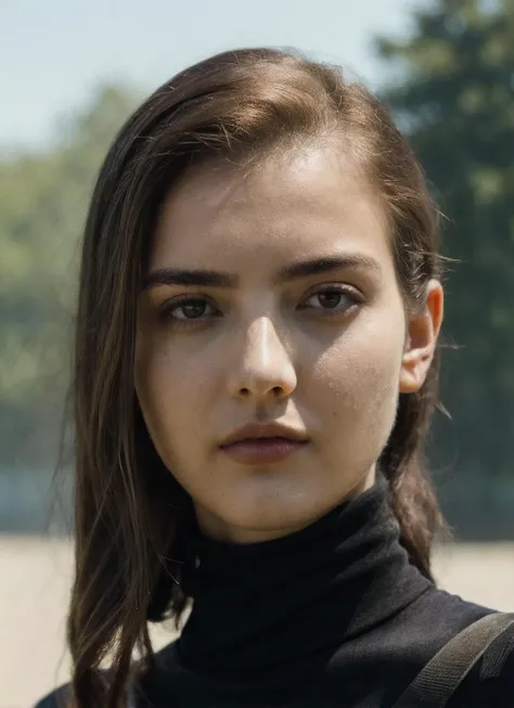 A stunning intricate full color portrait of (sks woman:1), wearing a black turtleneck, epic character composition, by ilya kuvshinov, alessio albi, nina masic, sharp focus, natural lighting, subsurface scattering, f2, 35mm, film grain, <lora:locon_alexandrabotez_v1_from_v1_64_32:1.25>