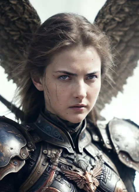 close up RAW photo of winged warrior sks woman, detailed textures, sharp focus, ultra high pixel detail, absurdres, cinematic, intricate, cinematic light, concept art, art station, realistic, scene, cinematic, high quality, craig mullins and wayne barlowe style, full colors, incredibly detailed, 4k, 8k, <lora:locon_alexandrabotez_v1_from_v1_64_32:1.25>