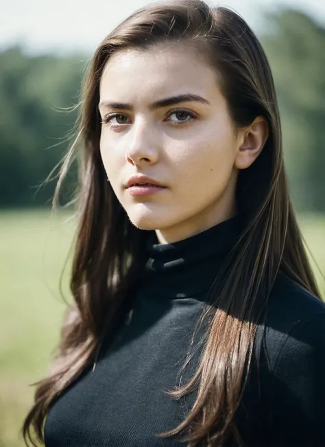 A stunning intricate full color portrait of (sks woman:1), wearing a black turtleneck, epic character composition, by ilya kuvshinov, alessio albi, nina masic, sharp focus, natural lighting, subsurface scattering, f2, 35mm, film grain, <lora:locon_alexandrabotez_v1_from_v1_64_32:1.25>