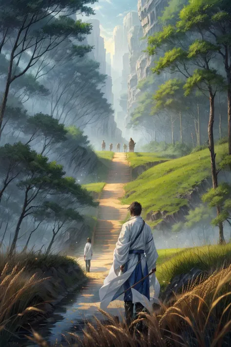 farmer, chinese druid, agriculture and trees, field of wheat, farming, scientist, one male, magic, masterpiece,  <lora:add_detail:0.6> <lora:LAS:0.6> <lora:hairdetailer:0.6>  <lora:æ­¦ä¾ V1:0.6> <lora:ç¼çå:0.3> <lora:DW-000008:0.2>  <lora:[LoRA] Jellyfish forest  æ°´ææ£® ããããã Concept (With dropout & noise version):0.2>