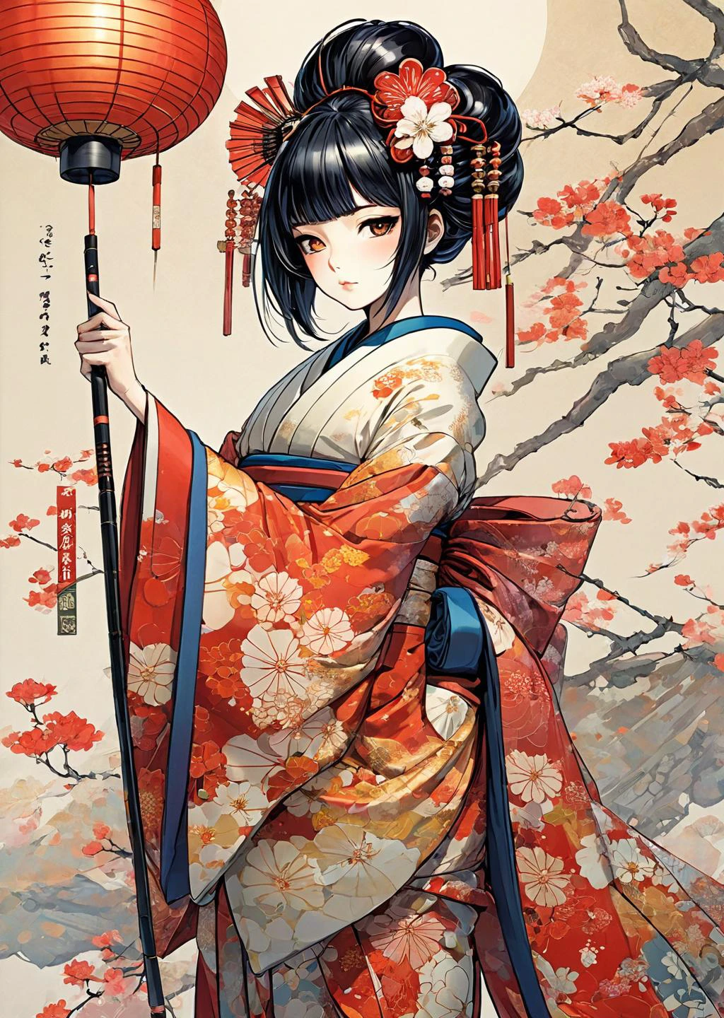 1 girl
mechanical arms
geisha
kimono
( comic by sui ishida)