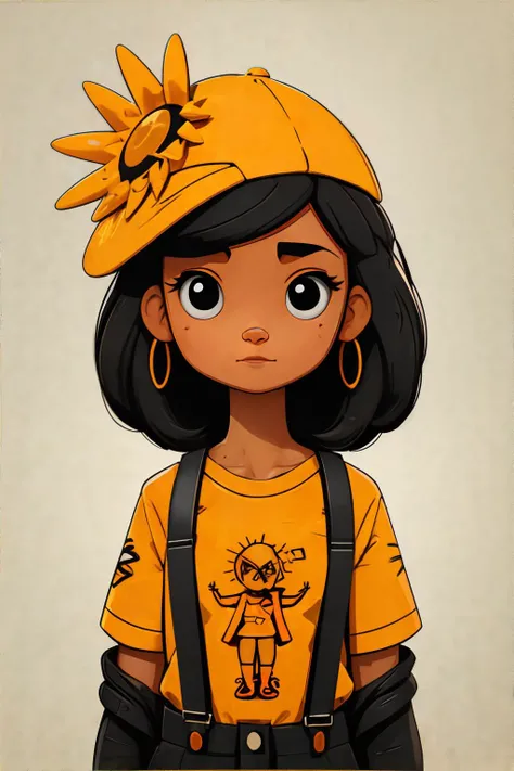 <lora:minimalflatillustration-sd_mai:0.7>, sd mai, flat illustration, woman wearing sunburst rugby shirt, suspenders || <lora:minimalflatillustration-sd_mai:0.3>, sd mai, flat illustration, masterpiece, 8k, high resolution, shallow depth of field, sharp focus