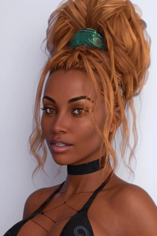 <lora:milfyclubwoman:0.8>, milfyclubwoman, dark skinned female, close-up, face focus