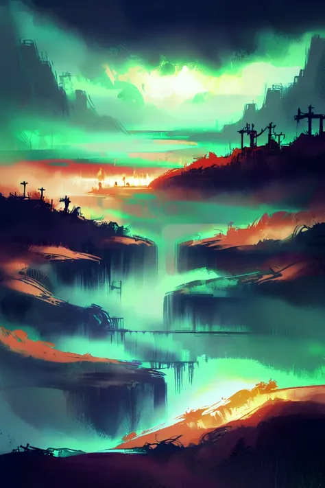 Land of Eternal Day<lora:EnvyStylizedXL02:1.2>
