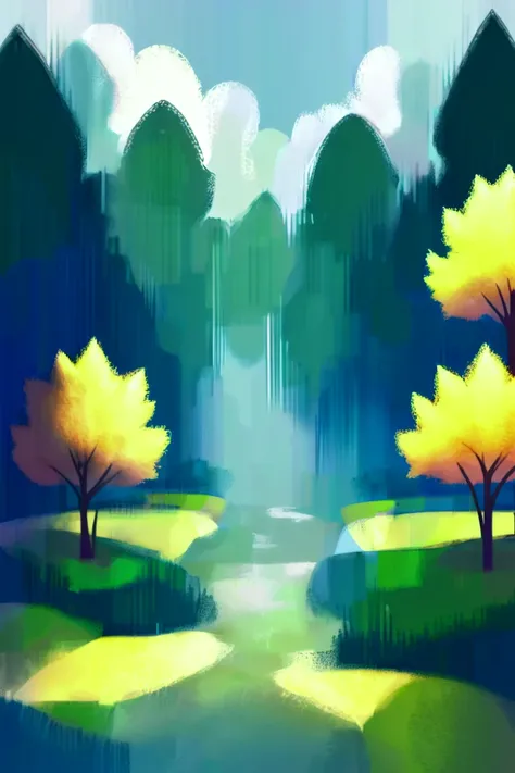 noon, scenery, cheerful university in a Temperate Forest<lora:EnvyStylizedXL02:2>