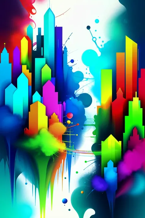 cheerful colors,silly,indescribable,Elemental fantasy metropolis outside of the universe<lora:EnvyStylizedXL02:1.5>