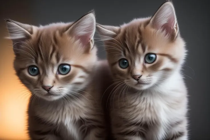 photo shoot style, world masterpiece, super unique highly professional digital art, film frame, super realistic, (digital color raw photo with super super fine details and quality: 1.2), (cute kitten photo), professional soft cinematic lighting, global illumination , soft shadows, (super high fur detail, muzzle and eyes: 1.2), (large depth of field), 8k uhd, dslr, film frame, film grain, 85mm, f/1.4, ISO 64, f16, 25 sec.