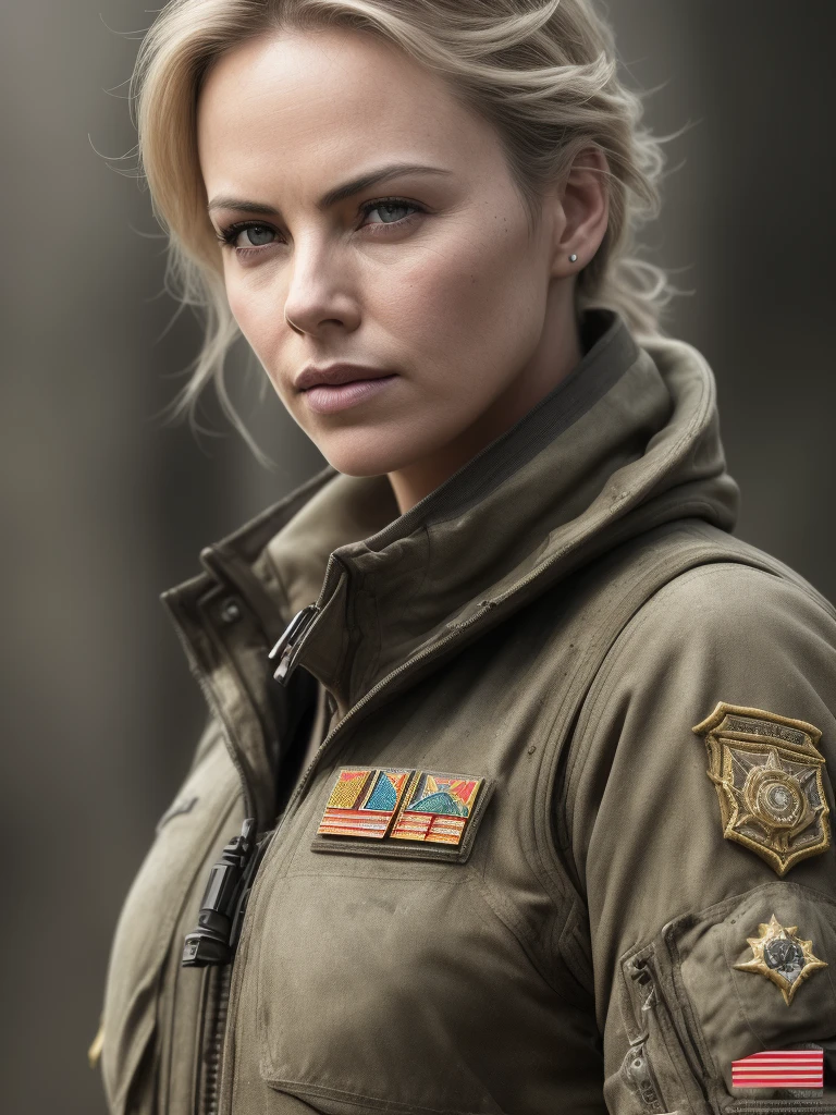 model style, (extremely detailed 8k wallpaper), wide shot ((full length: 1.5)) of a sexy girl - US Air Force pilot, similar to Charlize Theron in her youth, complex, high detail, dramatic, elite military, real world, fantastic location, combat environment, soldiers in harsh harsh conditions, explosions, flying helicopters, operation desert storm, action frame, skin pores, very dark lighting, heavy shadows, detailed, detailed face (bright, photorealistic, realistic, dramatic, dark, hard focus, 8k), (weathered greasy dirty damaged old worn out military gear: 1.3), ((((natural skin texture)))), 8k textures, soft cinematic light, adobe lightroom, darkroom, hdr, intricate, elegant, high detailed, sharp focus, ((((cinematic look))), soothing tones, frenzy of detail, intricate detail, hyper detail, low contrast, soft cinematic light, dim colors, exposure blending, hdr, fading