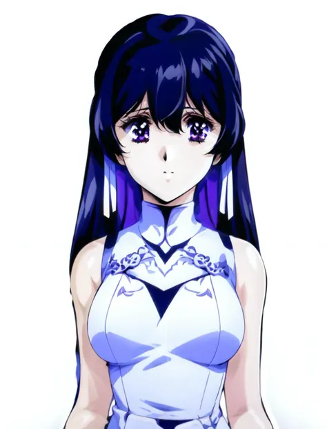 maserpiece, best quality,
<lora:tinasha.sd15.v3:0.75>
tinasha , black hair,purple eyes,
1girl,solo, white vest,
white dress,sleeveless,
facing facing viewer, lower body,
<lora:7yuan0.0001:1> Retro_ANIME_V1